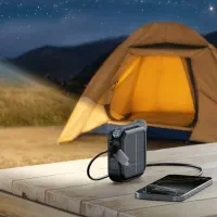 چراغ LED خورشیدی Green Lion پاوربانک، ضد آب IPX4