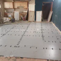کاشیکار چسبی ودوغابی کف وبدنه