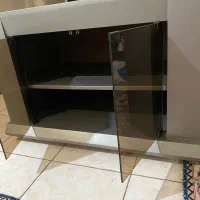 میز تلویزیون وتابلو چوب طبیعی