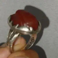انگشتر نقره   سنگ عقیق