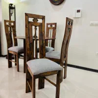 ناهارخوری ۴ نفره چوب راش سفارشی نو مناسب جهیزیه