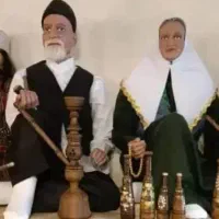 مجسمه سنتی عروسک محلی جاهل درویش پیرمرد پیرزن