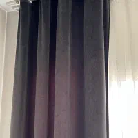 کنار پرده ای خمل جنس درجه یک|پرده، رانر، رومیزی|اندیشه, پرنیان|دیوار