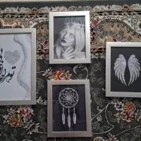 قاب عکس/ تابلو دکوراتیو ۴ تکه سالم و نو