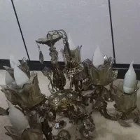 لوستر برنجی ۸ شعله