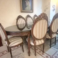مبل ۷ نفره با ۴ میزبان و نهار خوری ۸ نفره|مبلمان خانگی و میز عسلی|تهران, ظفر|دیوار
