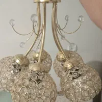 لوستر کریستالی ۵شعله سالم