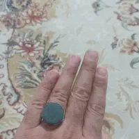 انگشتر نقره و سنگ نادعلی