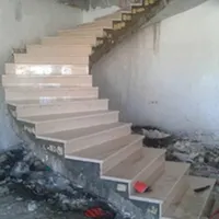 نصب سنگ دیوار کف و سنگ پله
