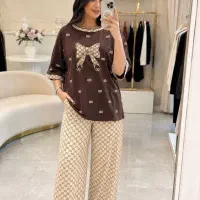 ست بولیز شلوار  جنس گلکسی فروش به صورت عمده