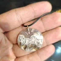 سه عدد عقیق شجر منظره گل سفید یکجاباهم