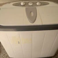 تخت فلزی و ماشین لباسشویی دوقلو وپله فلزی