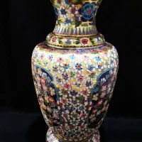 گلدان میناکاری روسی قدیمی|کلکسیون اشیاء عتیقه|رشت, حاجی آباد|دیوار