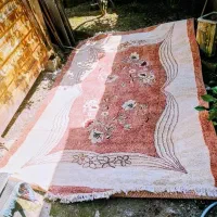 3 تخته فرش ۶ متری کرم ست کامل در حد نو
