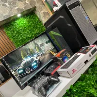 پکیج کامل کیس مانیتور کیبورد موس اسپیکر دسته بازی