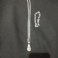 زنجیر و دستبده نقره ایتالیایی