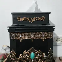 جا دستمالی وسطل سالم و تمیز