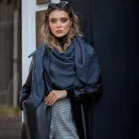 روسری حصیری ۴طرف ریش پاییزه