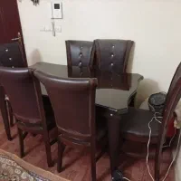 میز ناهارخوری شش نفره ، سالم و کماستفاده|میز و صندلی غذاخوری|تهران, جیحون|دیوار