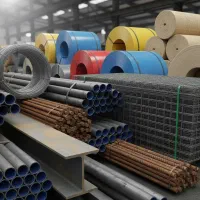 ورق میلگرد نبشی ناودانی تیرآهن مش توری پشم شیشه