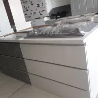 کابینت زیرگازی اماده با برش و دستگیره مخفی|مصالح و تجهیزات ساختمان|هشتگرد, هشتگرد قدیم|دیوار