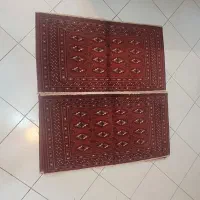 قالیچه و پشتی ترکمن دستبافت سالم|فرش|تهران, فلسطین (میدان انقلاب)|دیوار