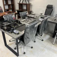 میز کنفرانس چهار نفر مدل پرفکت MDF پایه فلزی|مبلمان اداری|شیراز, اصلاح‌نژاد|دیوار