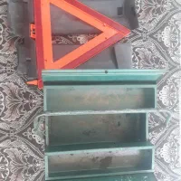 جعبه ابزار فلزی دو طبقه ورق ضخیم مثلث خطر