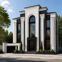 از طراحی معماری و نماو بازسازی باتیم دکتران معماری