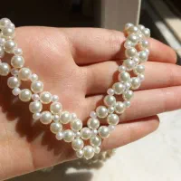 گردنبند مرواریدی V شکل|بدلیجات|همدان, |دیوار