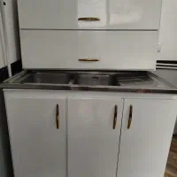 ابچکان وکابینت زیرظرفشویی وسینگ تمام فلزدست ساز