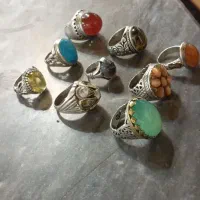 ۹تا انگشتر نقره درجه یک