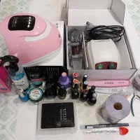 وسایل کاشت ناخن کاملا نو بدون یکبار استفاده