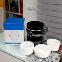 ظرف غذای سه طبقه کوهنوردی|ظروف نگهدارنده، پلاستیکی، یک‌بارمصرف|اردبیل, |دیوار