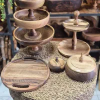 پک کامل سرویس پذیرایی چوب‌ گردو