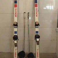 چوب اسکی و کفش اسکی