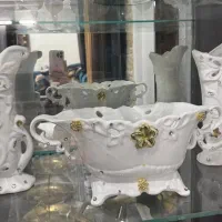 ست شیرینی خوری و گلدان نو