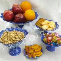 ظروف دست‌ساز مسی میناکاری مناسب یلدا و یلدایی عروس