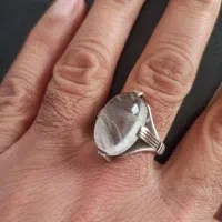 انگشتر حدید حکاکی با نادعلی و دور نجف|جواهرات|رودهن, |دیوار