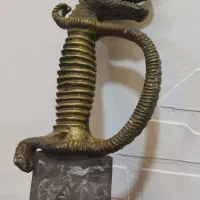 شمشیر قدیمی حکاکی شده شعر حافظ|کلکسیون اشیاء عتیقه|تهران, بوستان ولایت|دیوار