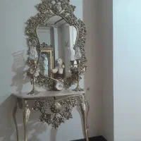 اینه شمعدان برنز درحد نو