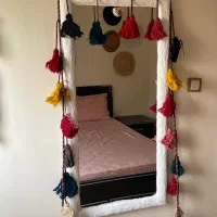 پرده سنتی منگوله پشمی