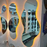 اینه دفرمه/ ایینه گرد بک لایت /رینگ لایت تخفیف یژه