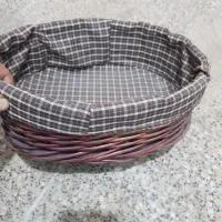 سبد حصیری و چوبی