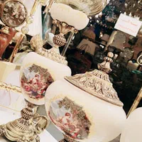 ست شمعدان سه تایی تمام برنز درباری( لیلی مجنون)|چراغ خواب و آباژور|تبریز, |دیوار