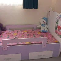 تخت وکمد بچه گانه وگلیم فرش