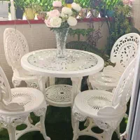سرویس میز صندلی حیاطی تراسی ویلایی پلیمری|میز و صندلی غذاخوری|آمل, |دیوار