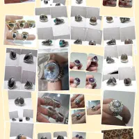 انواع انگشتر عقیق و شجر و فیروزه