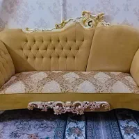 مبل ۷ نفره نیمه استیل|مبلمان خانگی و میز عسلی|کاشمر, |دیوار