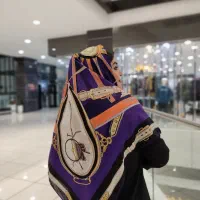 روسری مجلسی دور دست دوز